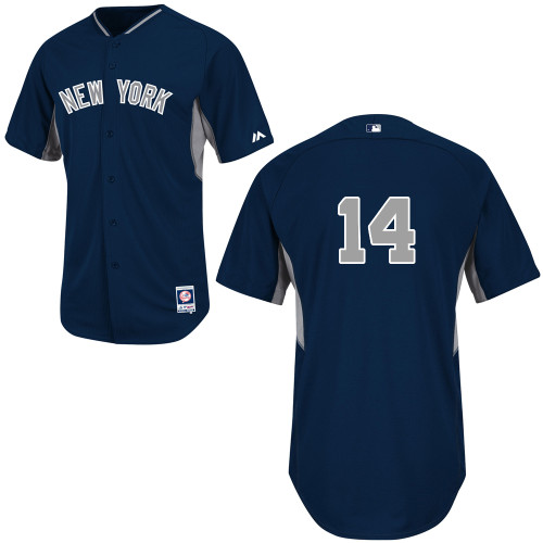 Brian Roberts #14 Youth Baseball Jersey-New York Yankees Authentic 2014 Navy Cool Base BP MLB Jersey